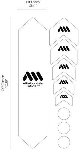 All Mountain Style Basic Frame Guard - Clear/Ape