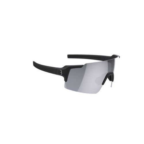 BBB Fullview Sports Sunglasses Black ( Smoke Silver Mirror)