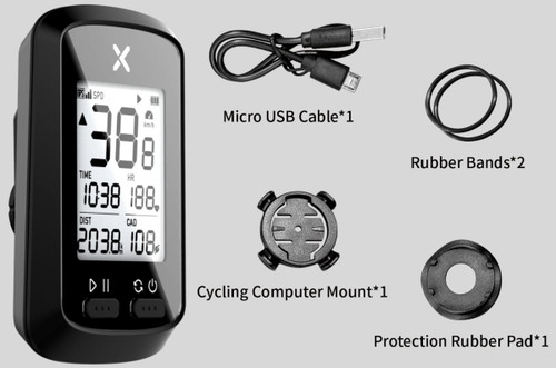Azur XOSS Commuter GPS w/10 Functions Black
