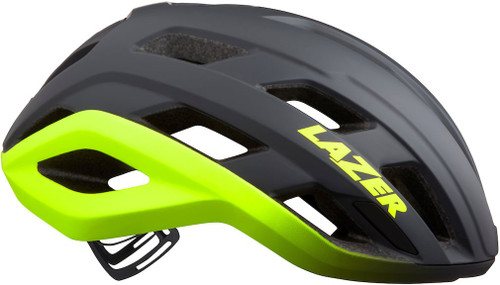 Lazer Strada KinetiCore Matte Grey/Flash Yellow Helmet