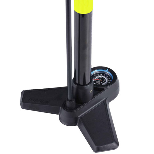 BBB BFP-21 AirBoost 130 psi Steel Floor Pump Black/Yellow