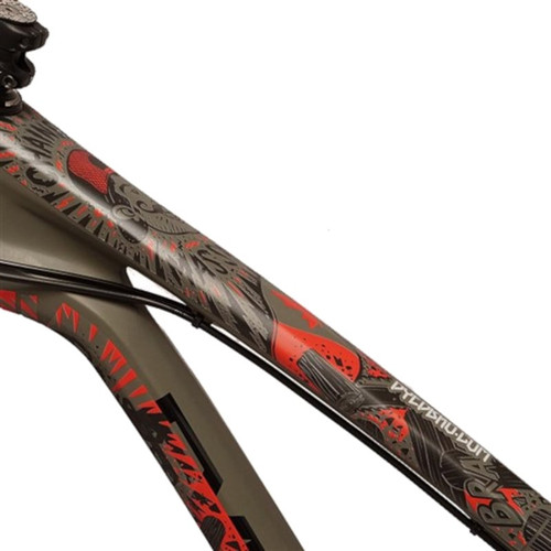 DyedBro Frame Protection Wrap Chainsaw Black/Red