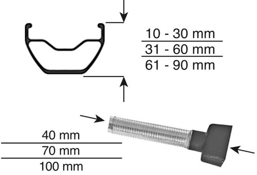 Effetto Mariposa Caffelatex 70mm Tubeless Valve (2 Pack)