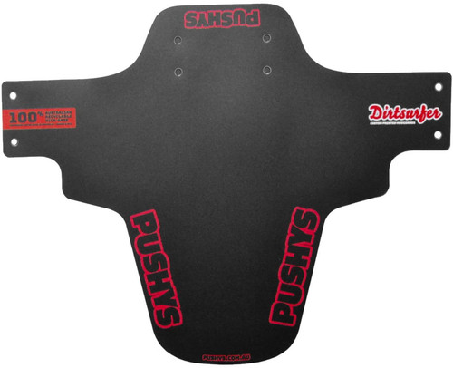 Dirtsurfer Mudguard Ltd Ed Pushys Logo Black/Red