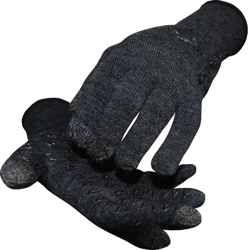Defeet Duraglove ET Gloves Charcoal Wool w/Black Grippies