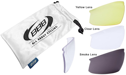BBB BSG-58 Impress Sport Glasses Matt White Frame Smoke Lens
