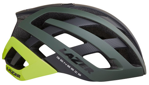 Lazer Genesis MIPS Road Helmet Dark Green Flash Yellow