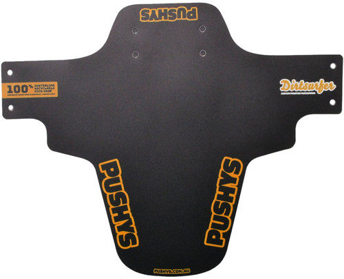 Dirtsurfer Mudguard Ltd Ed Pushys Logo Black/Orange