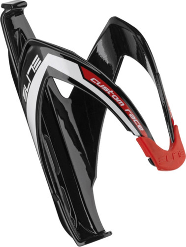 Elite Custom Race Bottle Cage Gloss Black/Red