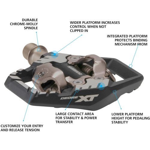 Shimano XT PD-M8120 Deore XT Trail SPD Pedals Shimano XT PD-M8120 Deore XT Trail SPD Pedals