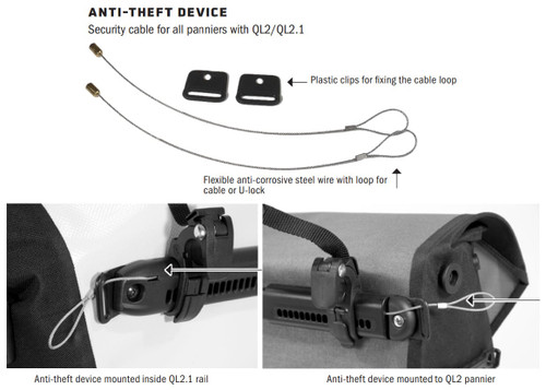 Ortlieb QL2/QL2.1 Short Pannier Security Device