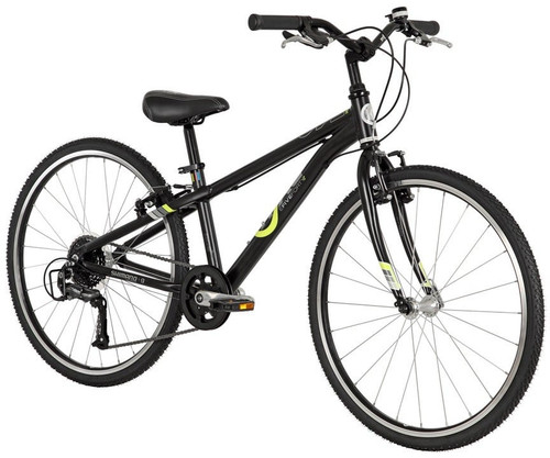 Byk E-540x9 Boys 9 Speed 24" Bike Black Midnight/Neon Yellow