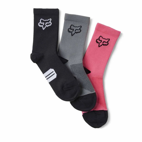 Fox Womens 6" Ranger 3-Pack Socks Multi Colour