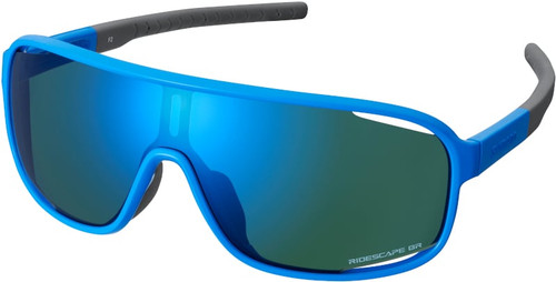 Shimano Technium Sunglasses Blue w/ Blue Ridescape Gravel Lens