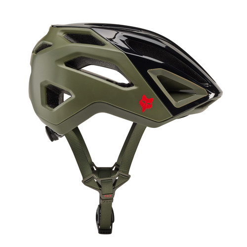 Fox Crossframe Pro Graphic 1 AS Olive Green MTB Open Face Helmet