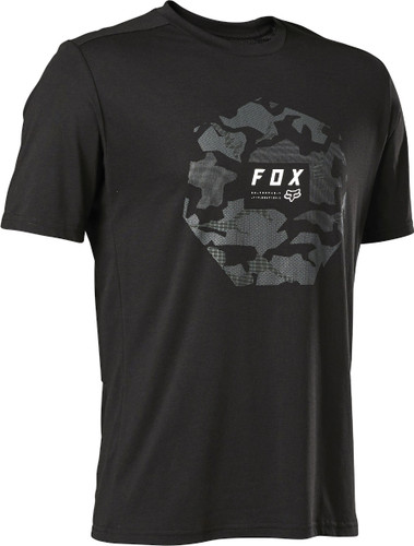 Fox Ranger Camo Moth SS Jersey Black 2022