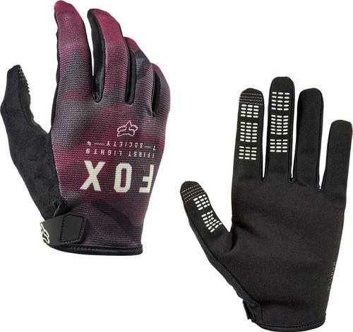 Fox Ranger Gloves Dark Maroon Camo 2022