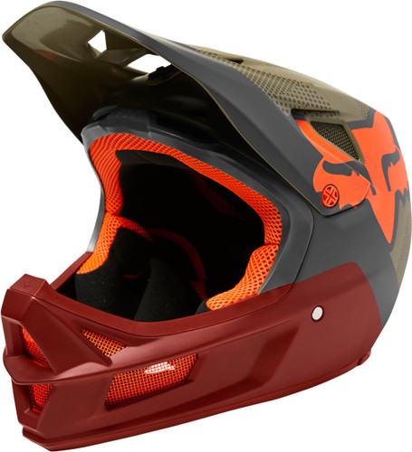 Fox Rampage Comp Camo MIPS Full Face Helmet Fluro Orange