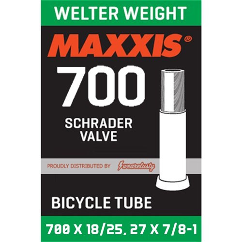 Maxxis Welter Weight 700x18/25, 27x7/8-1" 48mm Schrader Valve Tube