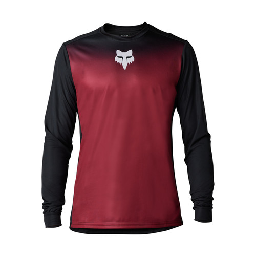 Fox Ranger Keel Mens MTB LS Jersey Bordeaux 