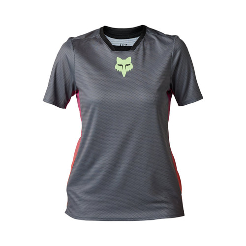 Fox Defend Race Womens MTB SS Jersey Pewter 