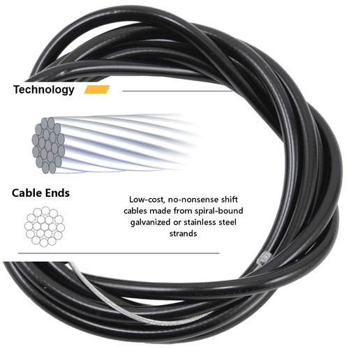 Jagwire Basics Shift Kit Universal Gear Cable Black