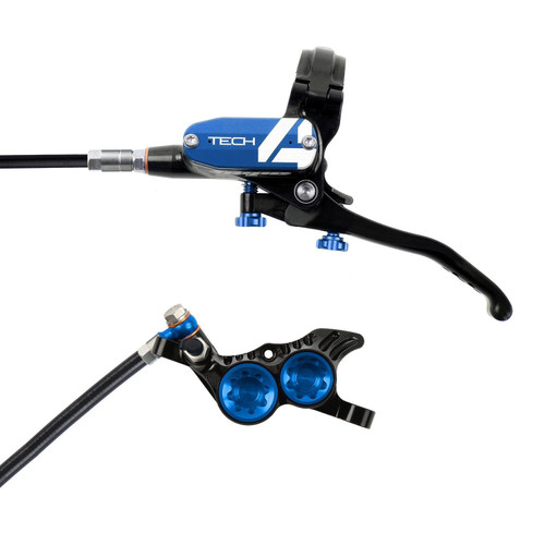 Hope Tech4 V4 Front Disc Brake Black/Blue Black Cable