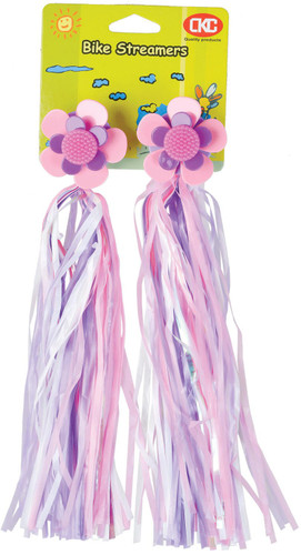 Rex Handlebar Streamers w/ Windmill Neon Pink/Purple/White