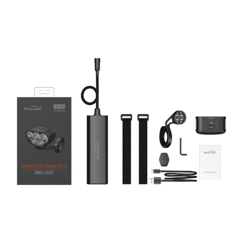 Magic Shine Monteer 8000S Galaxy V2 8000 Lumen Front Light Black