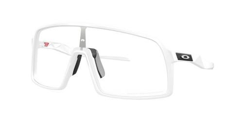 Oakley Sutro Sunglasses Matte White w/ Clear Photochromic Lens