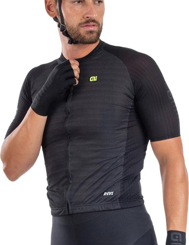 Ale R-EV1 Silver Cooling SS Jersey Black