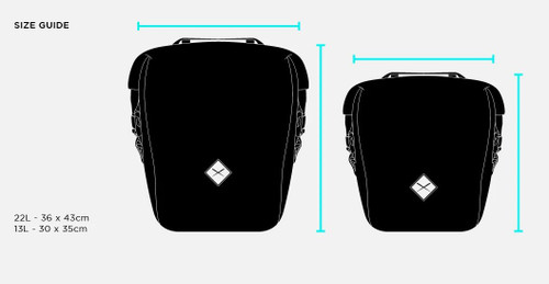 Restrap Small 13L Pannier Bag Black