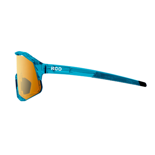 Koo Demos Luce Capsule Collection Teal Blue Glass/Orange Sunglasses