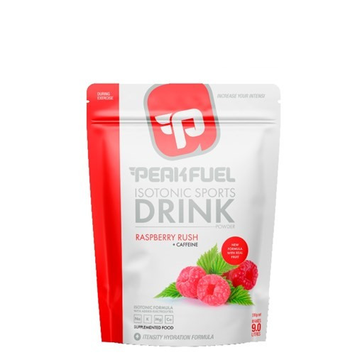 Peak Fuel Isotonic 510g Sports Drink Raspberry Rush w/Caffeine