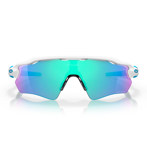 Oakley Radar EV Path Team Colours Prizm Sapphire Iridium Lens Road Sunglasses Polished White