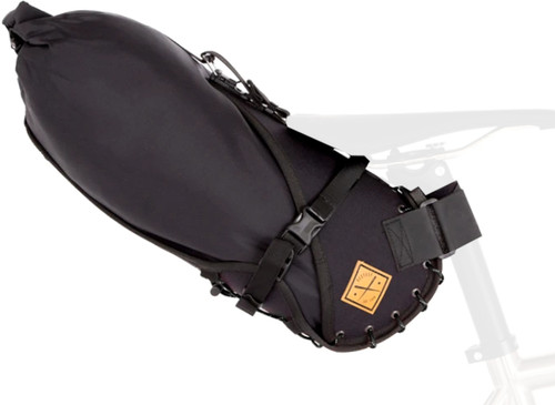 Restrap 8L Dry Bag with Small Saddle Bag Black