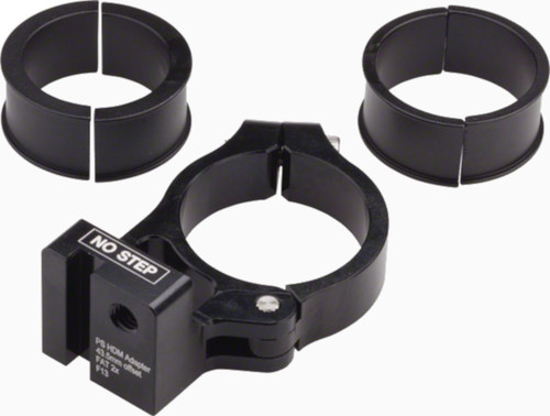 Problem Solvers 100mm BB 2x 43.5mm Offset Direct Seat Tube Mount Adapter Black