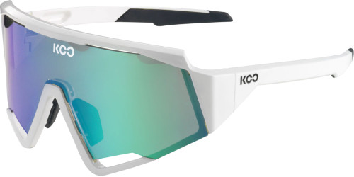 KOO Spectro Sunglasses White (Green Mirror Lens)