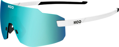 KOO Supernova Sunglasses White (Turquoise Mirror Lens)