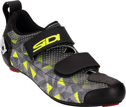 Sidi T-5 Air Carbon Composite Triathlon Shoes Grey/Yellow/Black