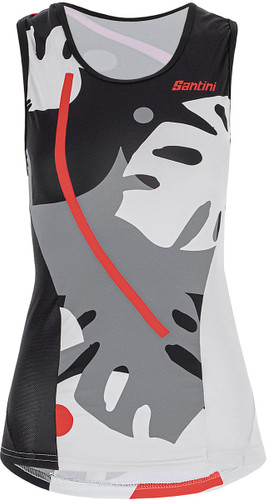 Santini Maui Sleek Womens Sleeveless Tri-Top Granatina Pink Santini Maui Sleek Womens Sleeveless Tri-Top Granatina Pink