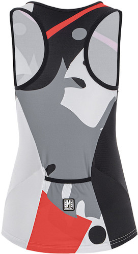 Santini Maui Sleek Womens Sleeveless Tri-Top Granatina Pink