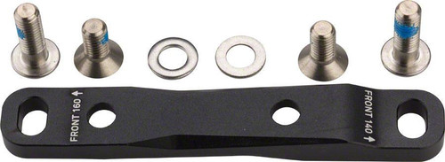 SRAM Flat Mount 0F/20F 140mm and 160mm Front Disc Brake Adaptor Black SRAM Flat Mount 0F/20F 140mm and 160mm Front Disc Brake Adaptor Black