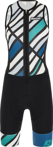 Santini Redux Raggio Womens Sleeveless Aero Tri-Suit Teal