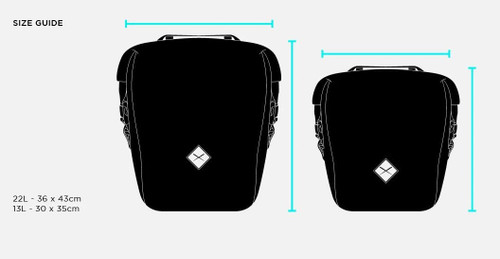 Restrap Large 22L Pannier Bag Black