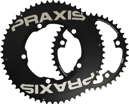 Praxis Works TT 130BCD 54/42T Road Chainrings Black