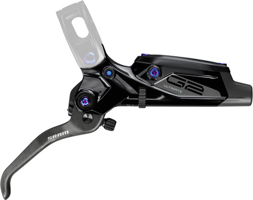 SRAM G2 Ultimate Carbon Disc Brake Lever Assembly Gloss Black/Rainbow A2