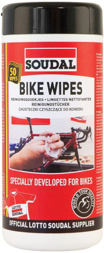 Soudal Bike Wipes 50pcs Resealable Dispenser