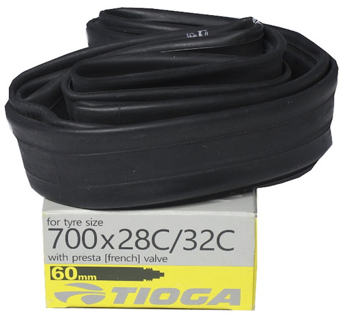 Tioga Butyl 700x28C/32C 60mm Presta Valve Tube