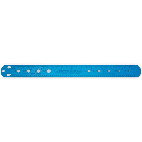 Park Tool SBC-1 Spoke Cotter and Bearing Gauge Ruler